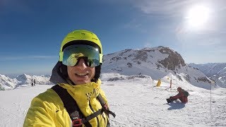 MONTEROSA SKI 2018 4  Pista dei Salati due volte [upl. by Terryn]