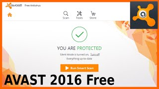 AVAST 2016 Free Antivirus Install Advanced Settings and Scan [upl. by Piane]