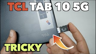 TCL Tab10 5g How to insert SIMSD Cards step by step [upl. by Margit429]