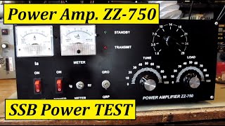 Power Amplifier ZZ750 1 x GU74b SSB Power TEST [upl. by Aile481]