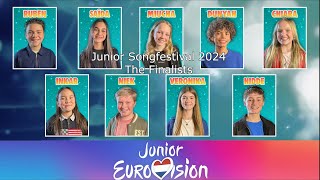 These are the 9 JSF Finalists  Junior Songfestival 2024 [upl. by Ludwig403]