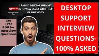 Desktop support Interview Questions for Freshers and Experienced desktopsupport support [upl. by Renrew36]