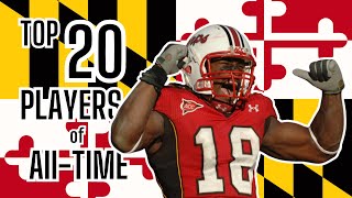 Top 20 Maryland Terrapin Football Players of AllTime [upl. by Popper]