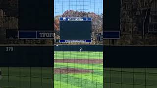 Sophomore Aaron Jasiak of Hillsdale College triples to RF vs MCC [upl. by Ardnassak683]