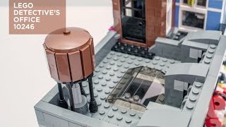 LEGO Creator Detectives Office 10246  Rooftop Water Tower Speed Build [upl. by Oap]