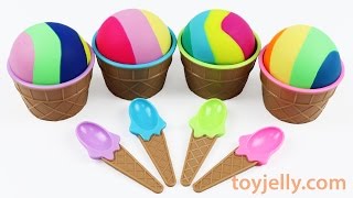 Play doh Ice Cream Surprise Toys Sofia the First Disney Junior Peppa Pig Starwars Nursery Rhymes [upl. by Zilevi280]