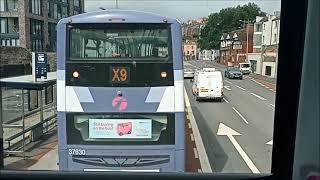 X1 Bristol Bus Station to Weston Super Mare  HOLIDAY [upl. by Aeslahc]