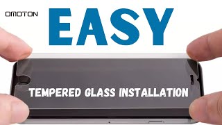 EASY Tempered Glass Screen Protector Installation for Cell Phones [upl. by Bekaj316]