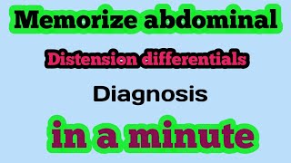 differential diagnosis of abdominal distension [upl. by Calla]