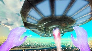 Using Superpowers to Fight Aliens in VR  Megaton Rainfall Gameplay  VR HTC Vive [upl. by Ojeillib]