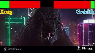 Godzilla Vs Kong Round 2 With Healthbars [upl. by Aivan843]