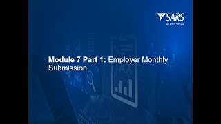 SARS Tax Practitioner Readiness Programme Module 71 Employer Monthly Submission  2025 [upl. by Purcell]