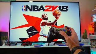 Testing NBA 2K18 On The Xbox 360 POV Gameplay Test Impression [upl. by Merideth261]