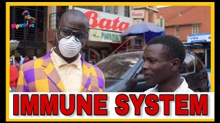 WHAT IS IMMUNE SYSTEM  Teacher Mpamire on the street  African Comedy July 2020 [upl. by Shellans]