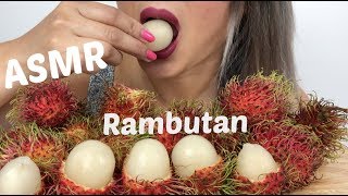 RAMBUTAN Fruit  ASMR Eating Sounds  NE Lets Eat [upl. by Ciri]