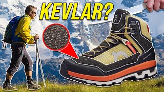 A running shoe made of kevlar for hiking  On Cloudalpine [upl. by Anifares]