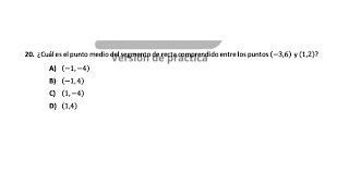 Pregunta 20 Matemáticas Guía EXACER COLBACH 2024 [upl. by Tomi]