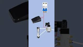 Foot switch control solenoid valve wiring diagram Electricalgenius electricallife [upl. by Hoeve]