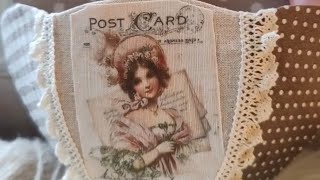 TUTO BOÎTE ORIGINALE scrapbooking SHABBY debutant couture [upl. by Dnaletak750]