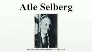 Atle Selberg [upl. by Atis]