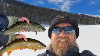 Ice Fishing Huntington Reservoir Splake Fest [upl. by Aliac799]