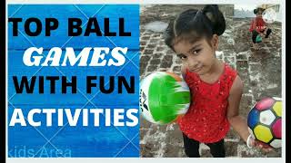 Ball games for kids Indoor activities for kids with balls fun with balls Simple Toddlers games [upl. by Eeldarb]