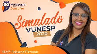 Conhecimentos Pedagógicos VUNESP 2020  Pedagogia para Concurso [upl. by Nosral]