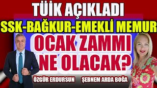 Tüik Açıkladı SSKBAĞKUREmekli Memur Ocak Zammı Ne Olacak [upl. by Stout658]