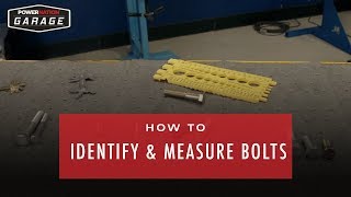 How To Identify And Measure Bolts [upl. by Coe]