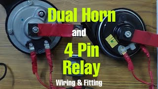 Fitting amp Wiring 4 Pin Relay For Dual Tone Horn In Activa 125  Easy [upl. by Inacana]