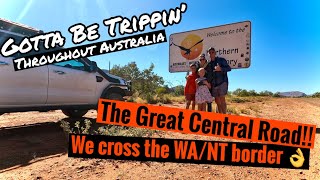 The Great Central Road The Outback Way  crossing the WANT border  Swag SCT16 Hybrid Family Van [upl. by Ylen146]