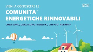 CER  COMUNITA ENERGETICHE RINNOVABILI [upl. by Neitsirhc]