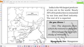 Indian Mineral amp Power Resources  Class 10  10th Standard [upl. by Einuj]