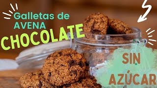 Galletas de Avena y Chocolate SIN AZÚCAR [upl. by Acimak]