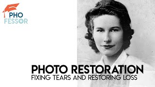 Easy Photo Restoration in Photoshop CC [upl. by Portwin]