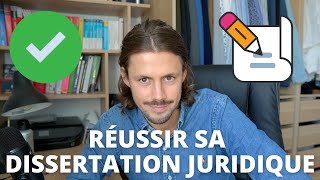 Comment réussir sa dissertation juridique en 3 heures  La méthode efficace [upl. by Montagu]