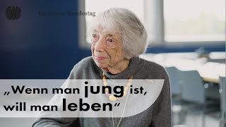 102jährige HolocaustÜberlebende Friedländer „Wenn man jung ist will man leben“ [upl. by Tdnarb408]