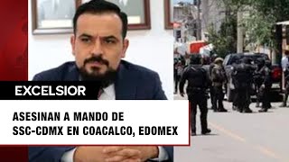 Asesinan a balazos a mando de SSCCDMX en Coacalco [upl. by Lledraw]