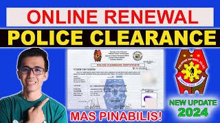 PAANO MAGRENEW NG POLICE CLEARANCE ONLINE  ONLINE POLICE CLEARANCE APPOINTMENT  NEW UPDATE 2024 [upl. by Maida]