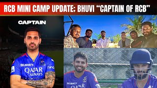 RCB Mini Camp Update ahead of IPL 2025  Bhuvi new Captain of RCB  Krunal Pandya Check in [upl. by Nolak]