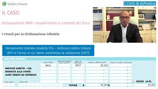 Dichiarazione IRAP ravvedimento e controlli del fisco  Caso [upl. by Ahsietal]