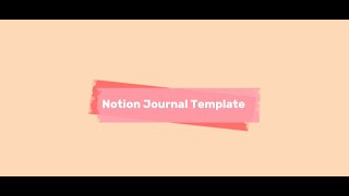 Complete Notion Journal Setup  Goals Reflection and Gratitude  Free Template [upl. by Aihpos]