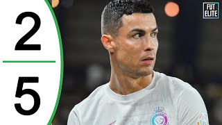 AlIttihad vs AlNassr 25 Highlights  CRISTIANO RONALDO 2 Goals amp Top Scorer of 2023 [upl. by Einnek]