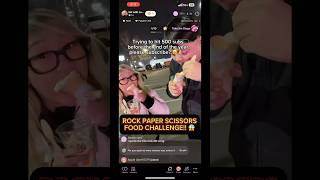 ROCK PAPER SCISSORS FOOD CHALLENGE  foodchallenge rockpaperscissors challenge foodedition [upl. by Eiram]