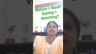 Return  Back seeing  watching [upl. by Neelya347]