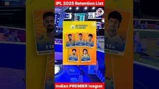 IPL Retention List 2025  Ms Dhoni  Virat Kohli  Rohit Sharma ipl shorts [upl. by Erastes230]