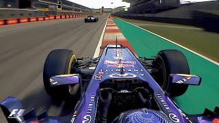 F1 2013 Vettel vs Hamilton US GP Onboard  Assetto Corsa [upl. by Richy728]