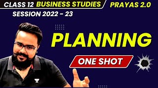 Planning  Class 12 Business Studies  one shot  Commerce champions [upl. by Berlinda]