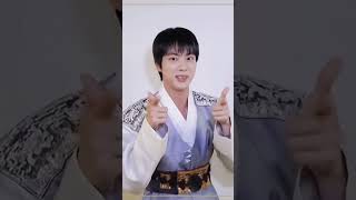 Look at this prince✨💖haooy chuseok 🎐kimseokjin worldwidehandsomejin moon  BTS short💜 [upl. by Nytsirc]