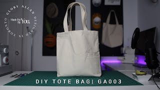 How to Sew Tote Bag for Beginners  GA003 [upl. by Georgie583]